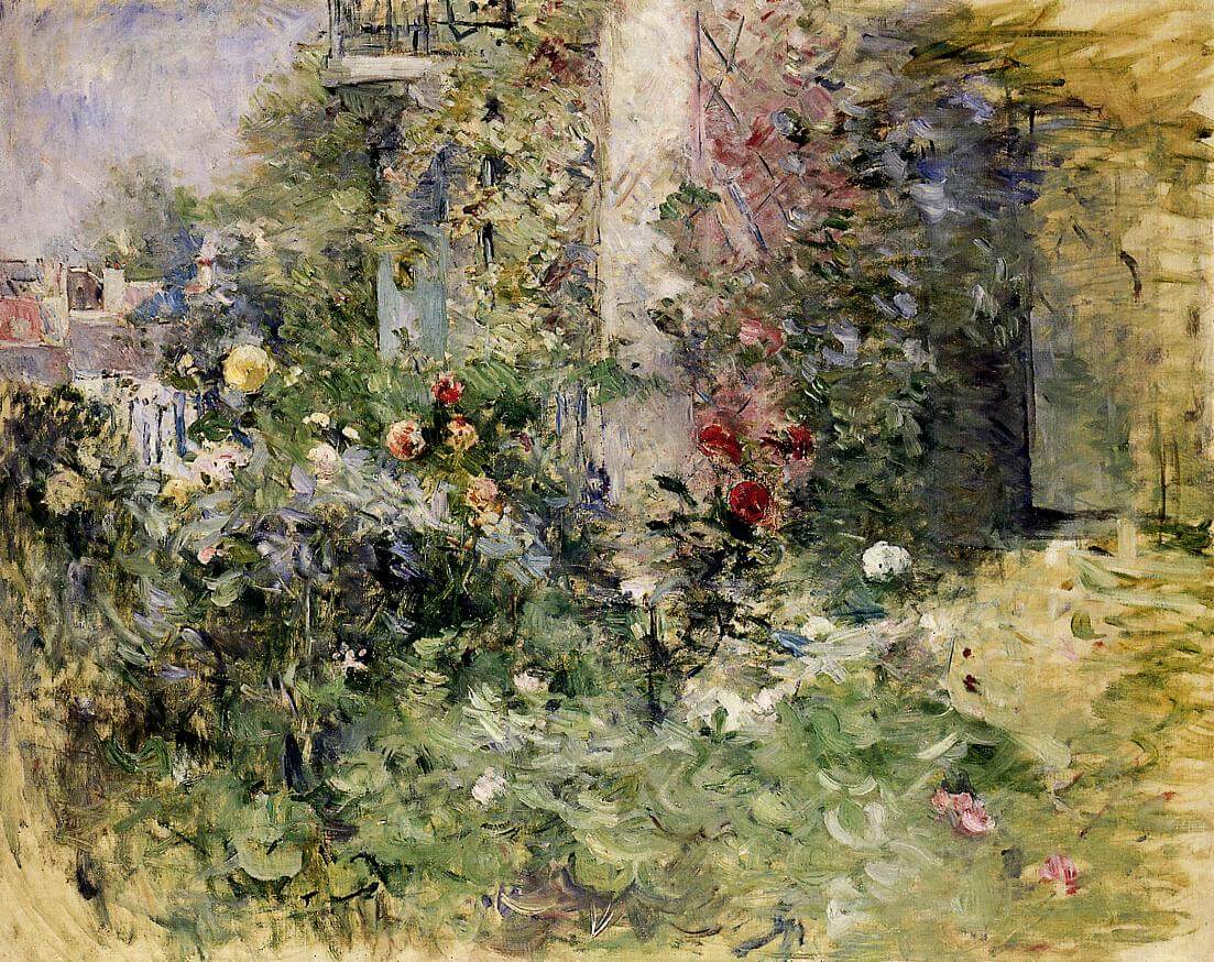 « Le jardin à Bougival » par Berthe Morisot