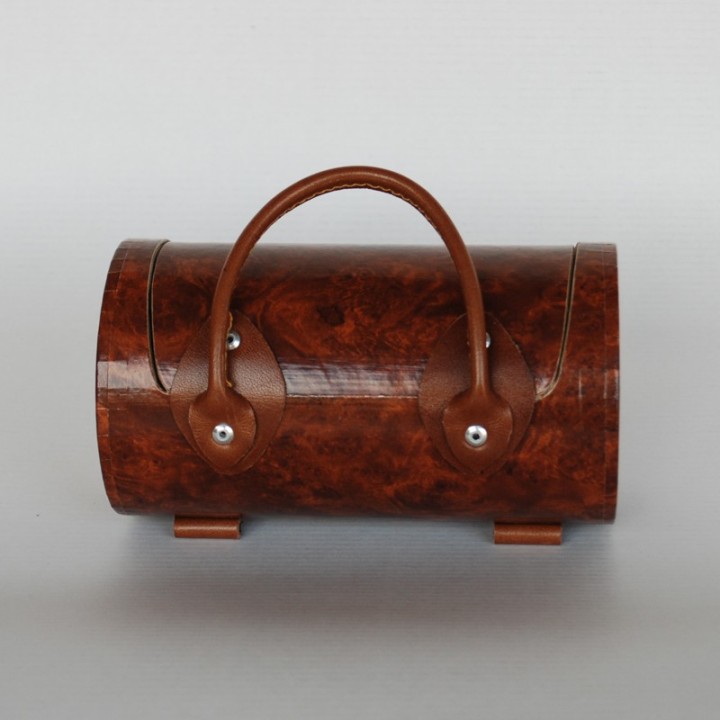 Mallette papiers déco coeur rouge - petit modèle