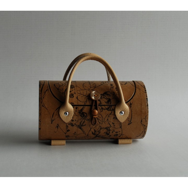 Mallette papiers déco bruns